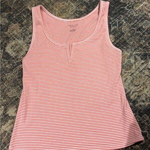American Eagle Pink Striped Tank